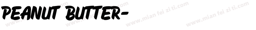 Peanut Butter字体转换